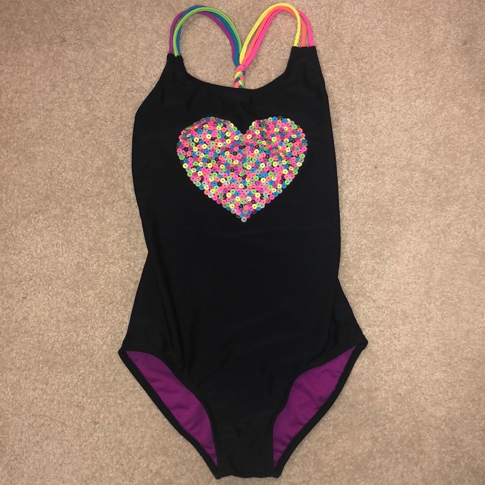Girls one piece swimsuit